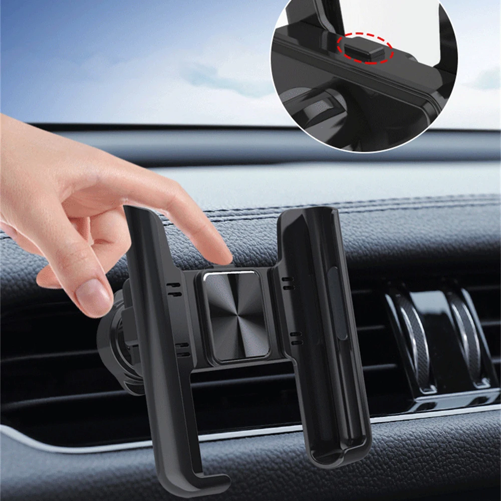 Universal Car Phone Holder Air Vent Hook Phone Mount 360-Degree Rotation Smart Phone Holder For Car One-Hand Placement