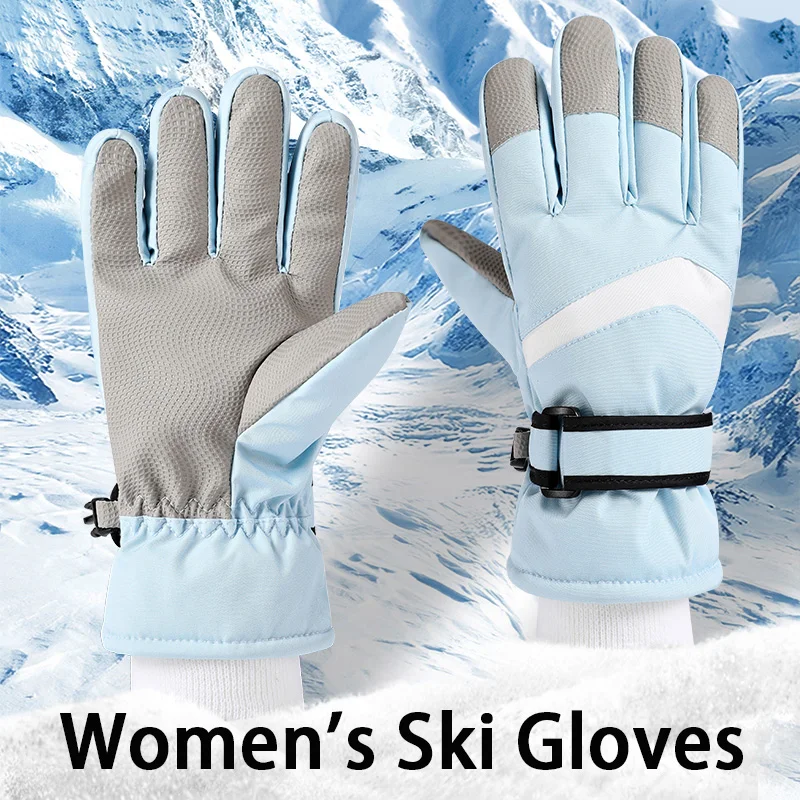 

Outdoor Ski Gloves For Men And Women, Warm Windproof Thick Winter Outdoor Gloves, Multi-scene Applicable, Touch Screen Gloves