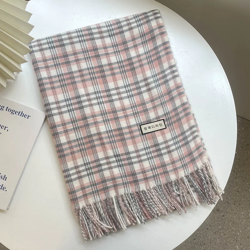 DANKEYISI Brand Foulard Femme Hijab Bandana Scarf Women Long Tassel Floural Print Scarf Winter Shawl Scarves Female Plaid Scarf