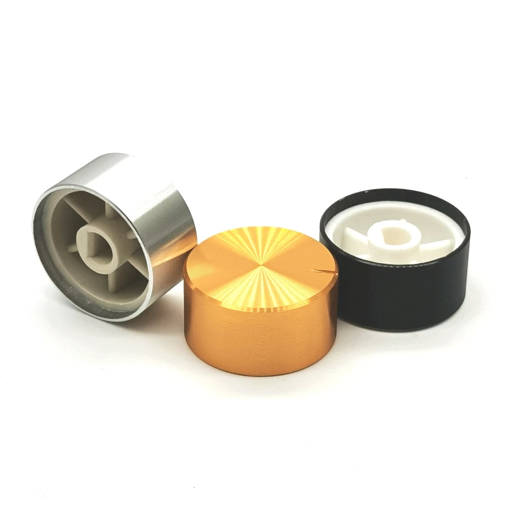 25*13MM Aluminium Alloy Potentiometer Knob Cap Encoder Volume Control Knob Audio Knob