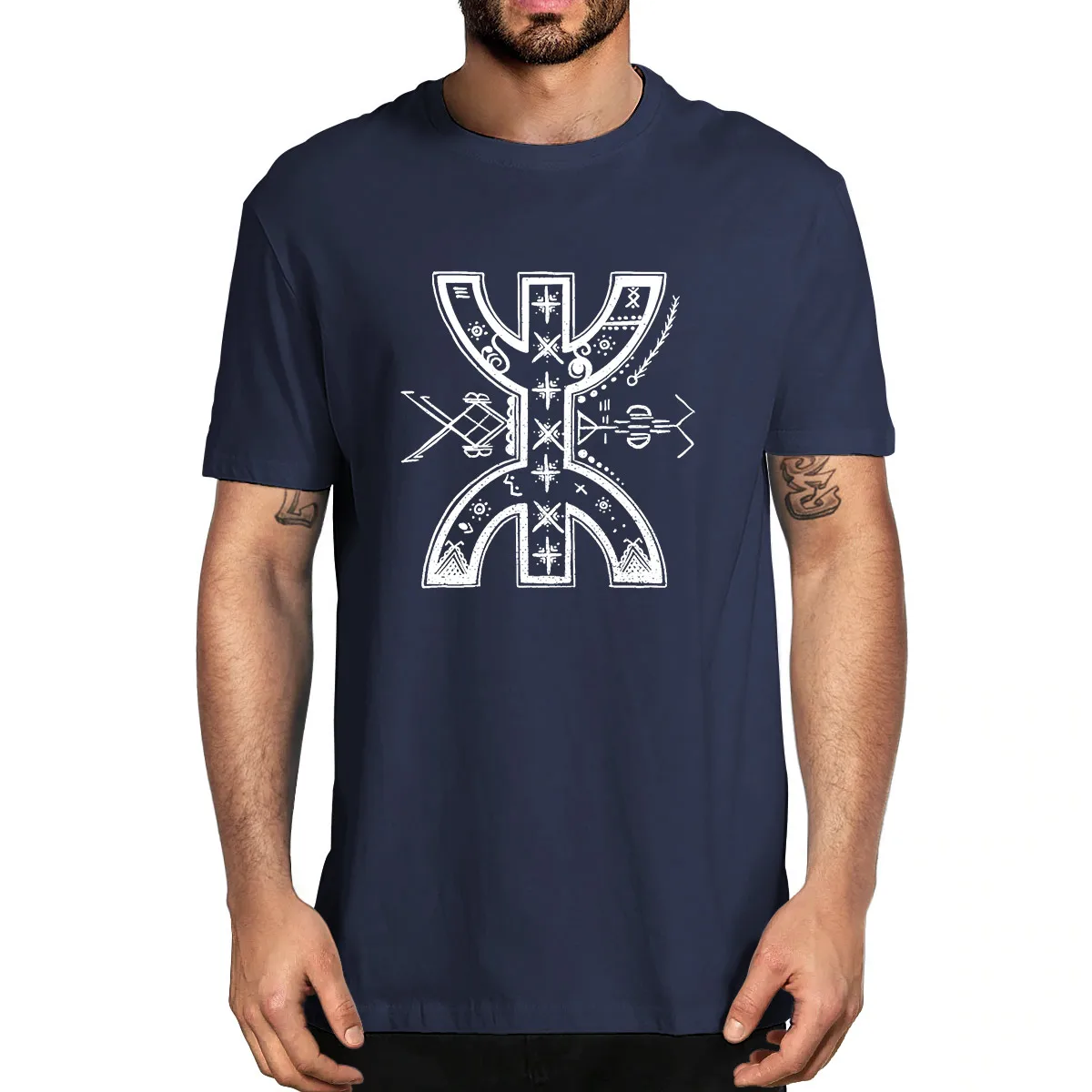 

FPBerbere Amazigh Kabyle Graphic 100% Cotton Summer Men's Novelty Oversized T-Shirt Women Casual Streetwear EU Size Soft Tee