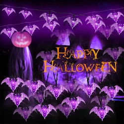 16FT 30LEDs Halloween Spider Bat Lights String Battery Operated Waterproof for Festival Home Bar Party Indoor Outdoor Decoration