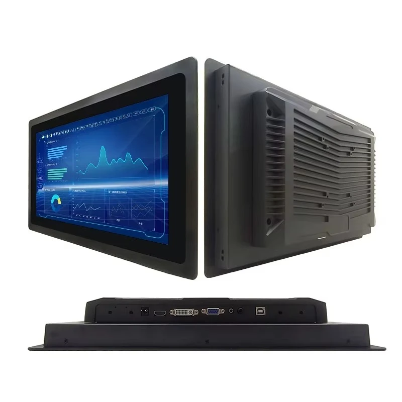 15.6 Inch Waterproof Linux Industrial Panel PC Fanless Embedded Touch Screen  HMI Industrial Computer Accessory