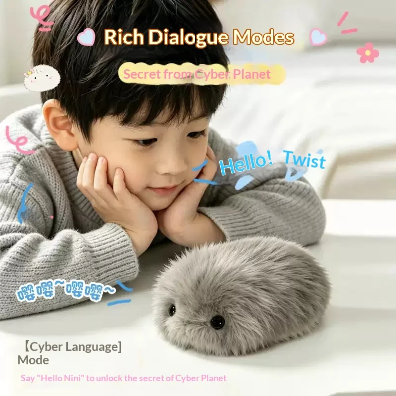 Robô de Pelúcia Interativo com IA: Brinquedo Companheiro Emocional com Controle por Voz e Contação de Histórias – Presente para Crianças, Aniversários e Feriados – Robô Falante