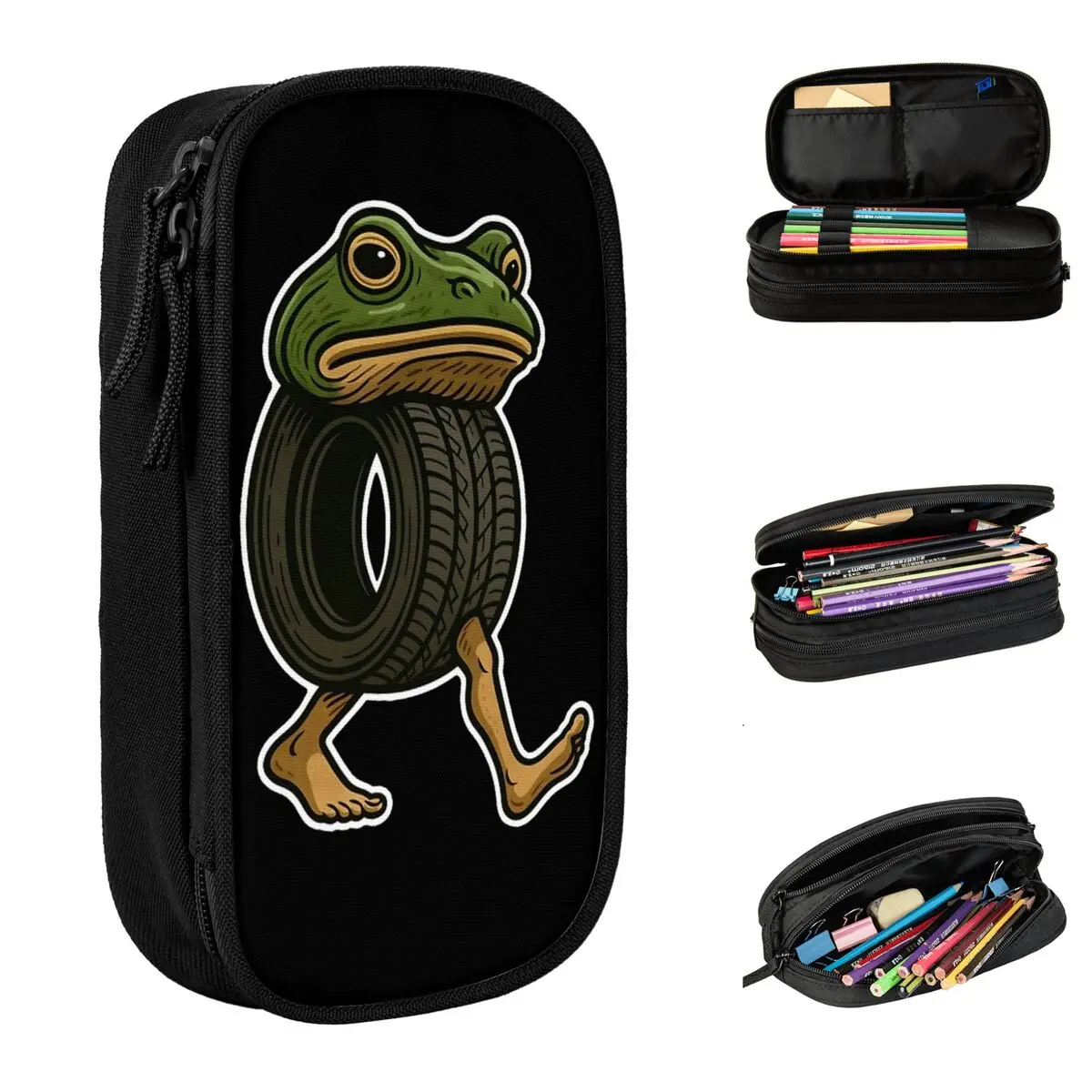 

Boneca Ambalabu итальянский Brainrot Meme пенал креативная коробка для ручек сумки для студентов школьный пенал на молнии