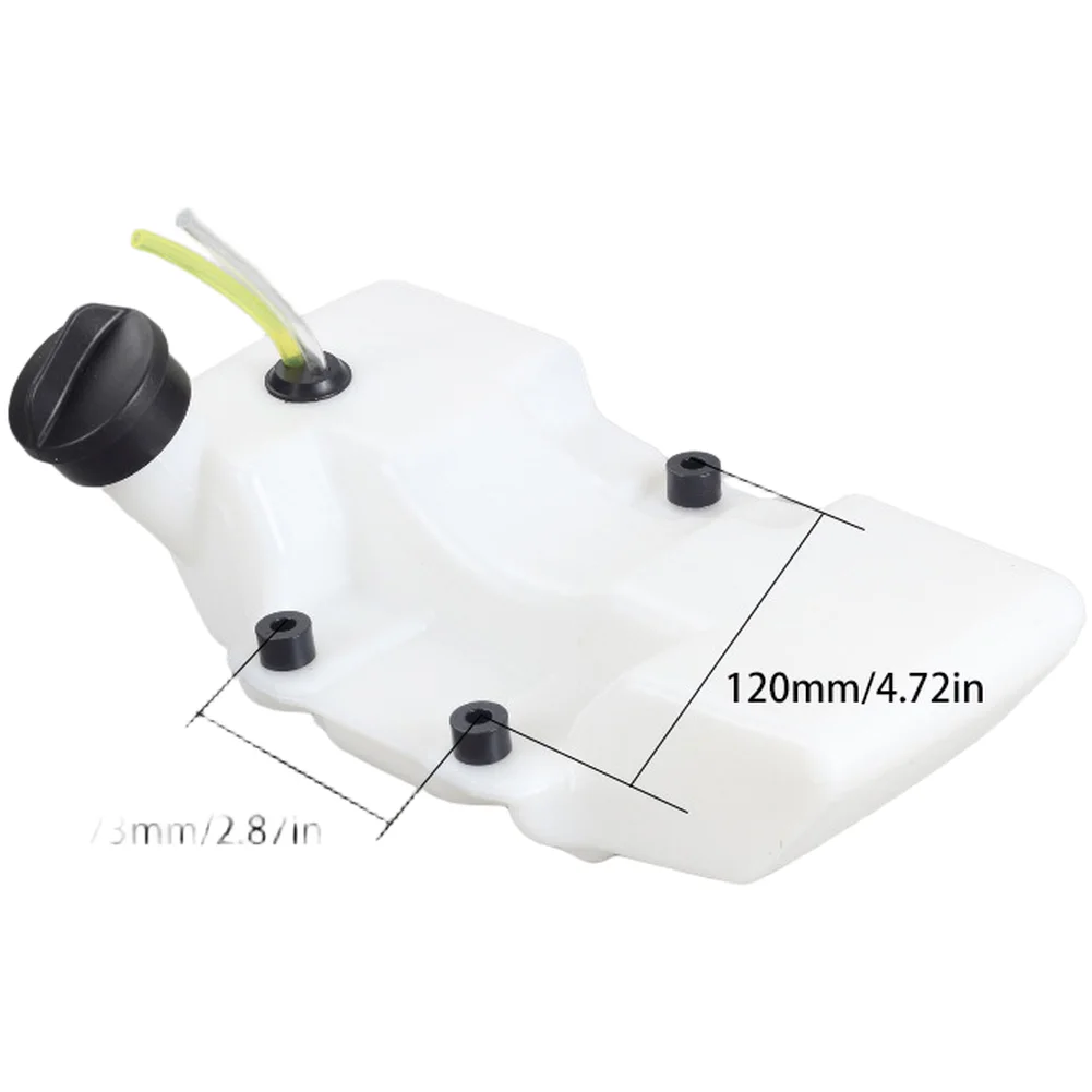 48 Oil Tank Accessory for For tiller Earth Drill Tree Planting Machine For Compact Design ABS Material 120mm x 73mm White Color