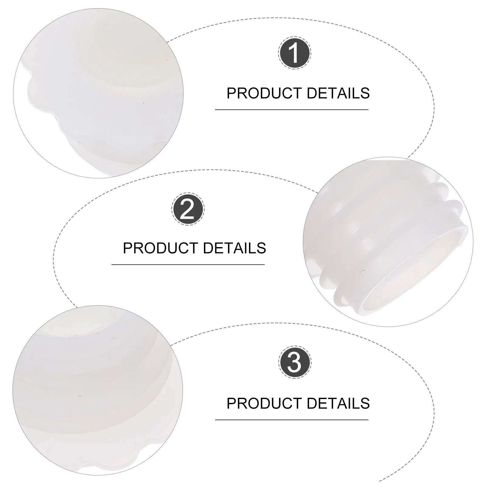 50mm Deodorant Ring Silicone Plug Cockroach Bathroom Deodorant Device Proof White Seal Bathroom Sewer Pipe Accessories Drainage