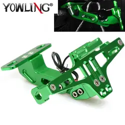 For Kawasaki ER6N ER6F ER-6N ER-6F Yamaha FZ6-S2 FZ6 S2 Motorcycle License Plate Bracket Licence Plate Holder Frame Number