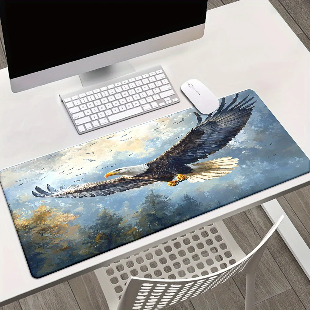 

The anti-slip rubber base of the Soaring Eagle mousepad is suitable for office and desktop decoration, suitable for work or home