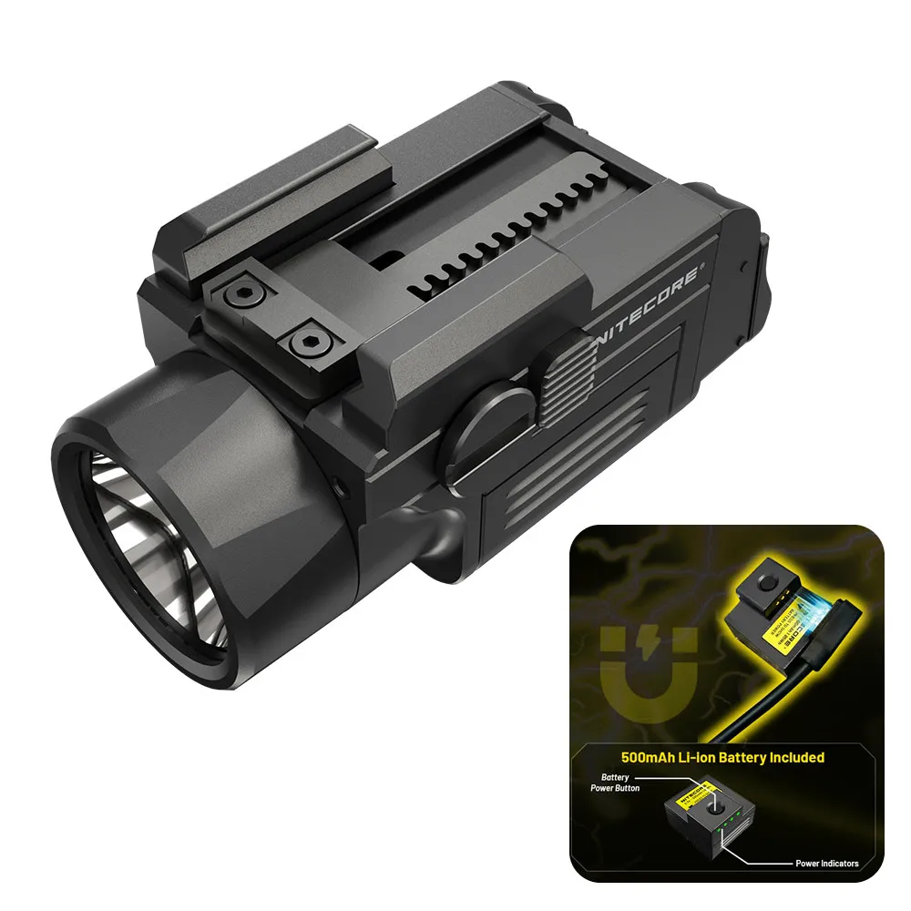 NITECORE NPL27 650 Lumens Compact Flashlight Build-in 500mAh Rechargeable Battery