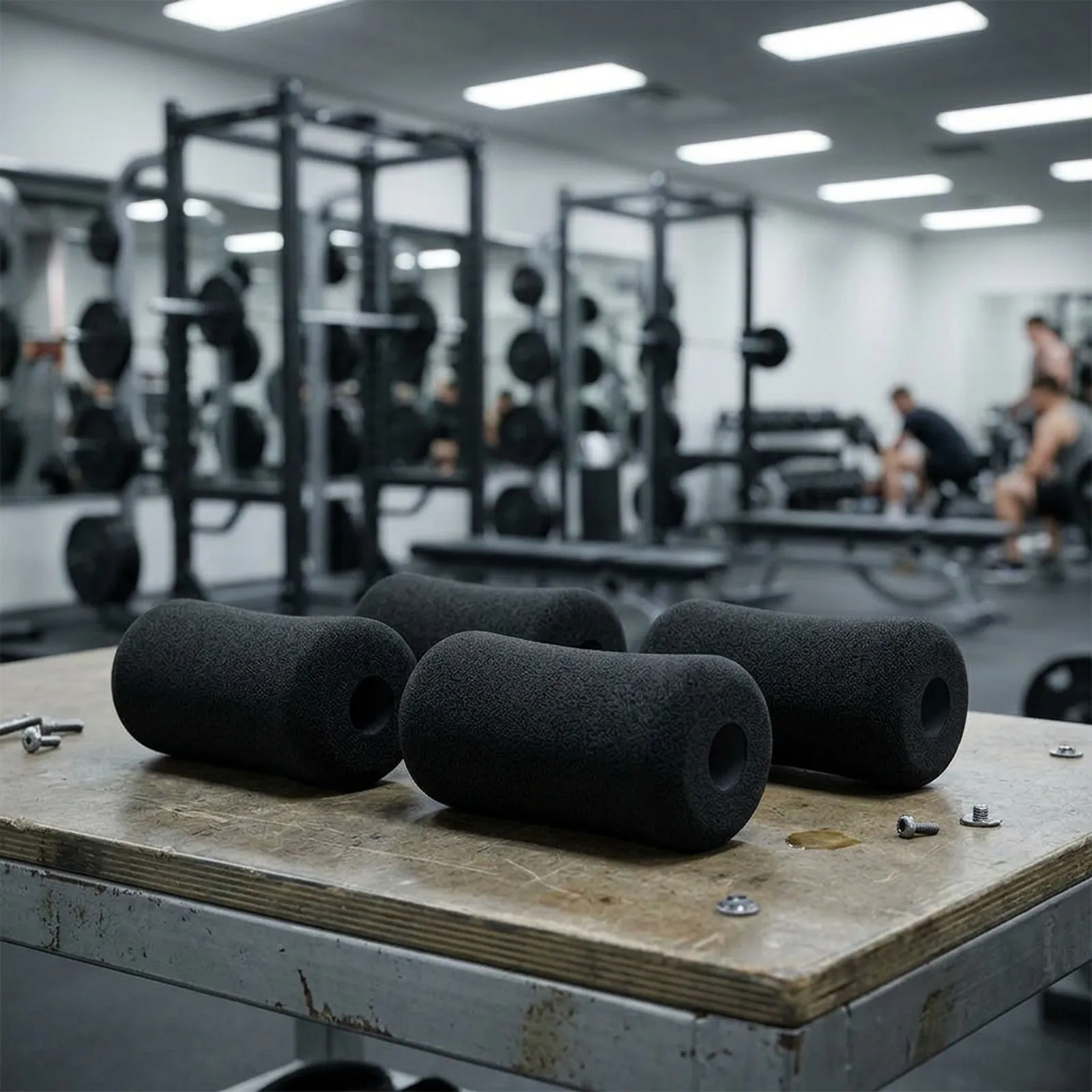 4PCS Foam Protective Covers for Exercise Equipment Legs Designed for Use on Leg Curl Machines Inversion Tables and Weight Stands