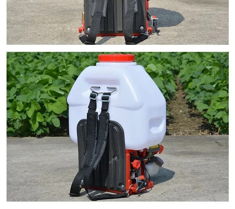 919 Fertilization Sprayer Backpack 4 Stroke Gasoline High Power Agricultural Pesticide Spray Machine Duster 30L