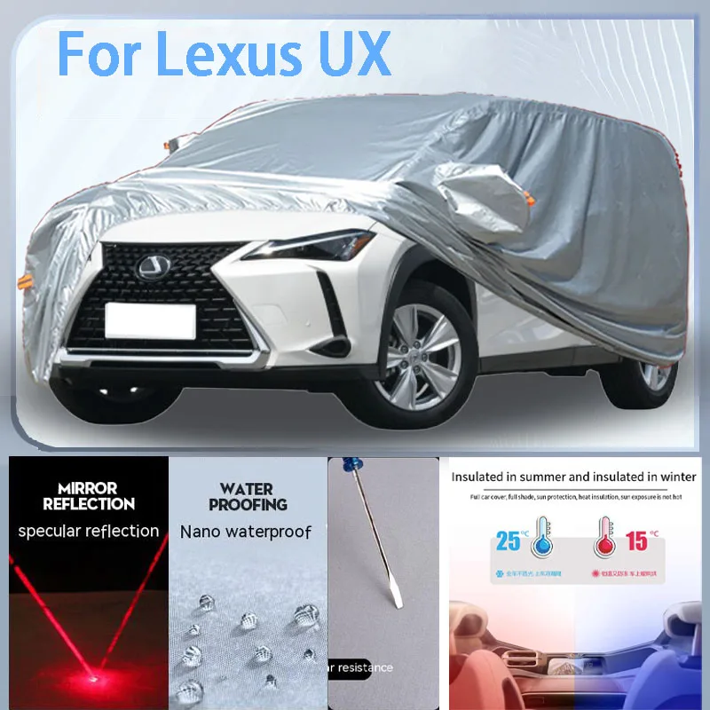 

For Lexus UX Full Car cover with UV protection and Winter Insulation roles,Rainproof,Snowproof Ati-frost properties.