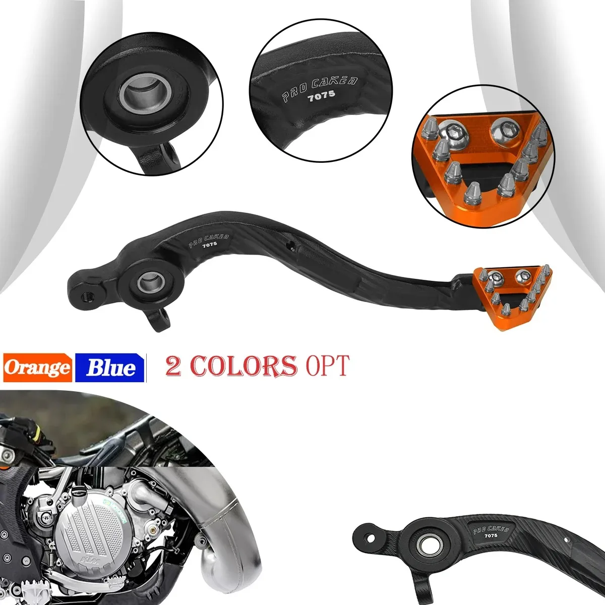 

Motorcycle CNC Rear Foot Brake Lever Pedal For KTM SX XC XCW EXC EXCF For Husqvarna TC TE TX FE 125-500cc 2017 2018 2019-2022