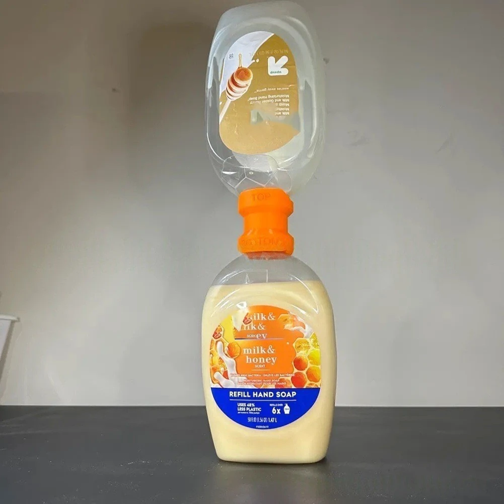 

【BAAQ】 Smart Plastic Time-Saving Dispenser - Suitable for Hand Wash,Shampoo,Shower Gel, Leak-Proof