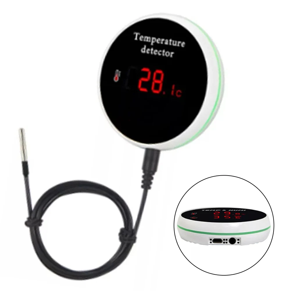 For Tuya Home Wifi Temperatursensor Draht Digitales For-Smartlife Raumwasser Pool With 3 Meter Cable Temperatursensor