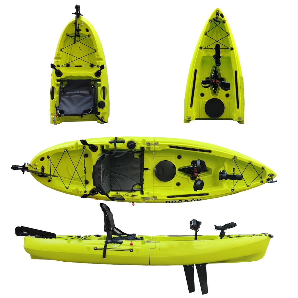 

Cheap Sale Electric Foot Driven Motor Single Splicing Sit On Kayak For Salty Water Use