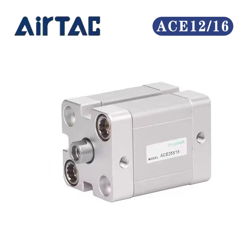 

Orignal Airtac Pneumatic Air Compact Cylinder ACE12/16 Series Stroke to 5 15 20 25 30 35 40 45 50mm With Magnet