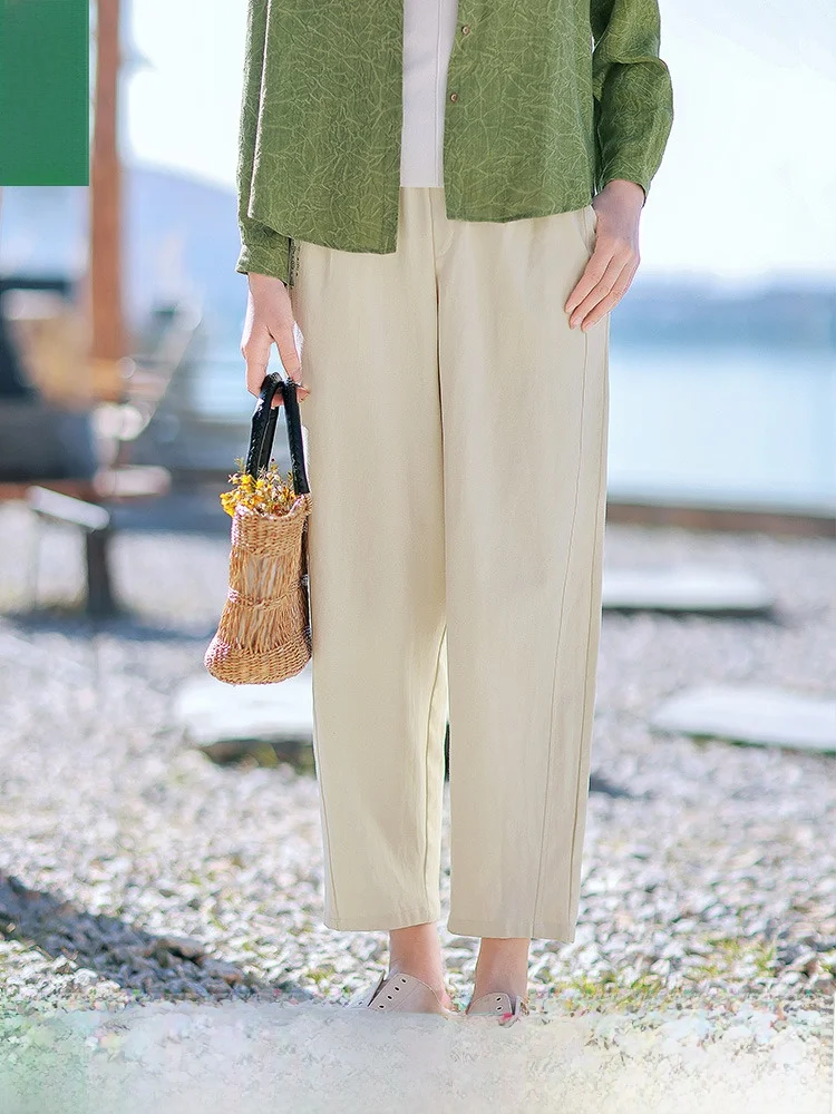 

Red Peach Casual Pants Women's Spring Faion 2025 New Straight Loose Trousers Ele Wide Leg Pants Comfortable Fit