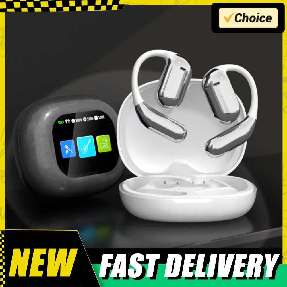 

Наушники-переводчики с искусственным интеллектом в реальном времени, сенсорный экран, Bluetooth-совместимая гарнитура-переводчик 5.4, IPX7, водонепроницаемая для тренировок по бегу