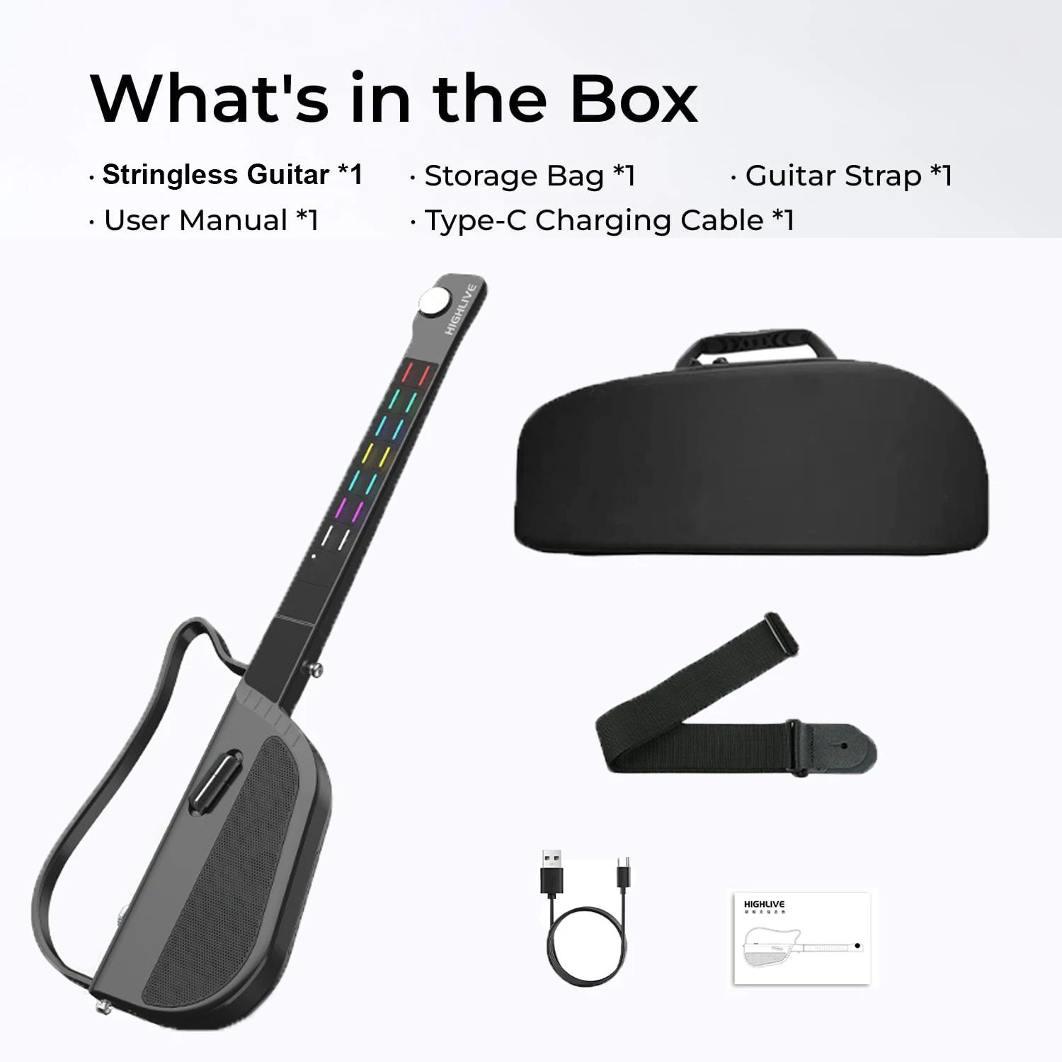 Stringless Smart Guitar Foldable Travel Backing Guitar Chord Generator App Interactive Chord Sheets Automatic Accompaniment