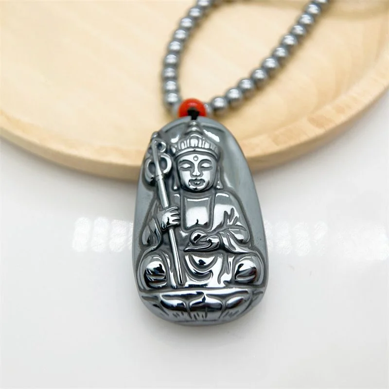 Terahertz engraved king Bodhisattva pendant, safety protection pendant, sweater chain.