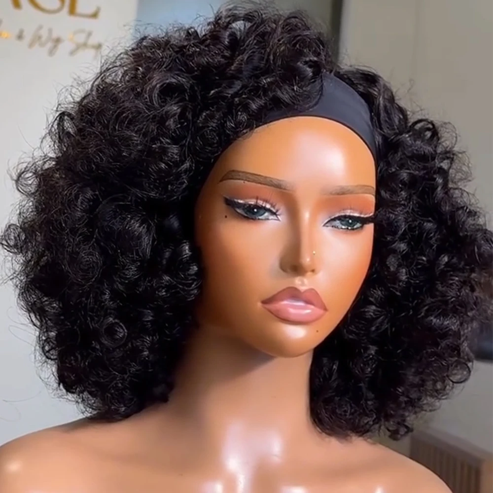Thumbnail 3 - #68 Popular Human Hair Headband Wigs Choices