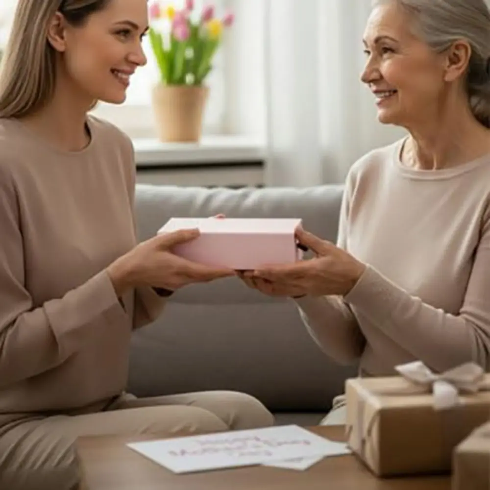 Square Small Gift Boxes Kraft Paper Large Capacity Gift Wrapping Boxes Drawer Style Packaging Box