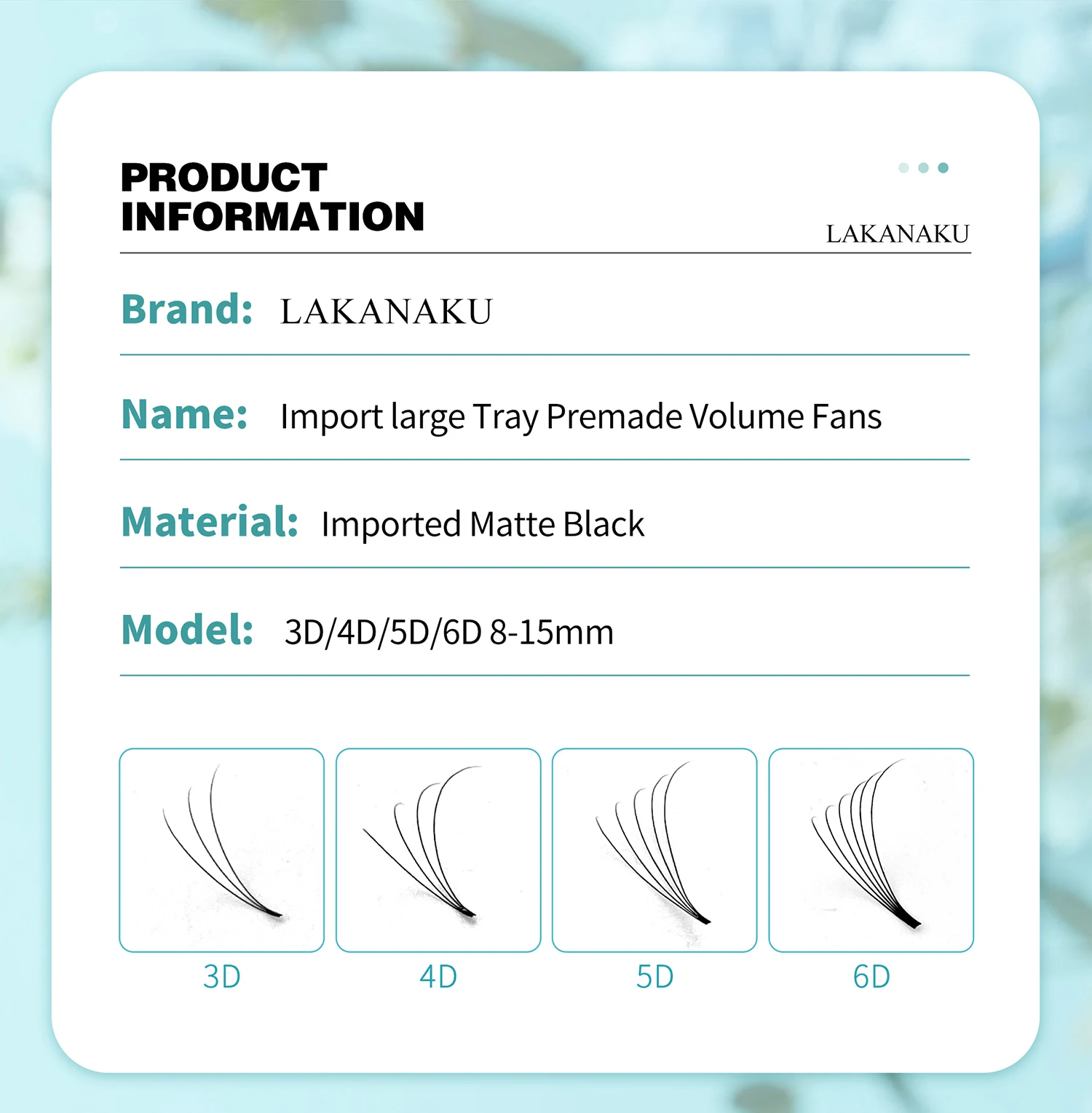 아보니 320팬즈 프리메이드 내로우 팬즈 3D/4D/5D/6D 숏 스템 러시안 팬즈 플러스 트레이 속눈썹 볼륨 팬