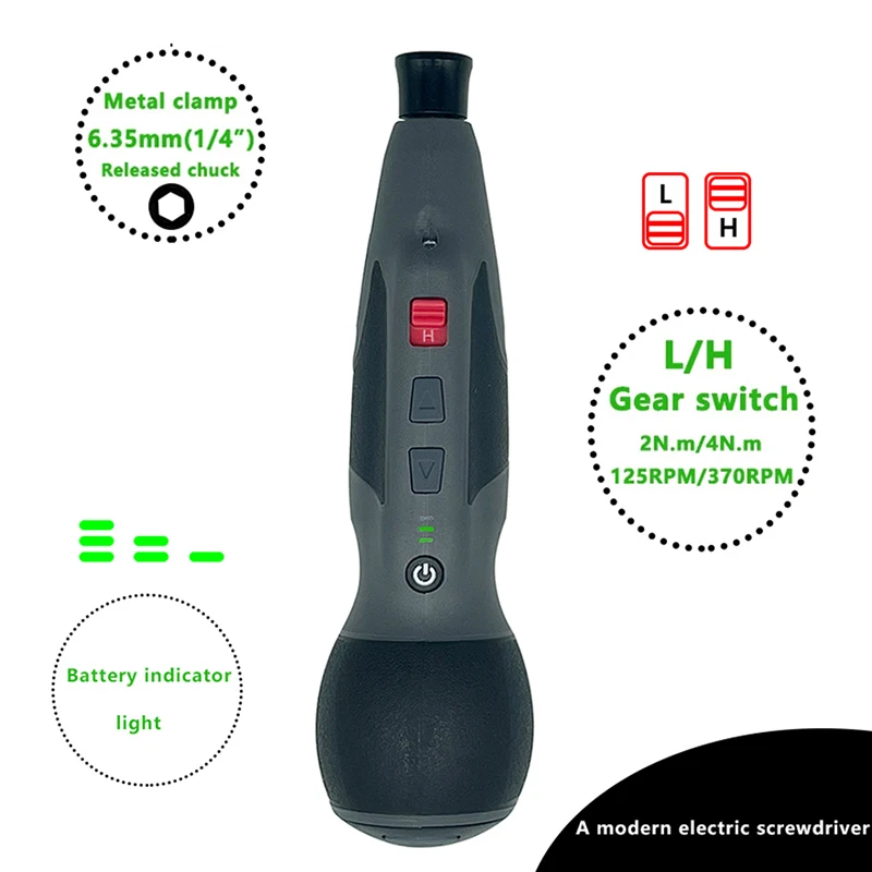 Mini Cordless Electric Screwdriver Rechargeable Removable  Battery Adjustment Speed Multifunctional Drill Torque Repair Tool