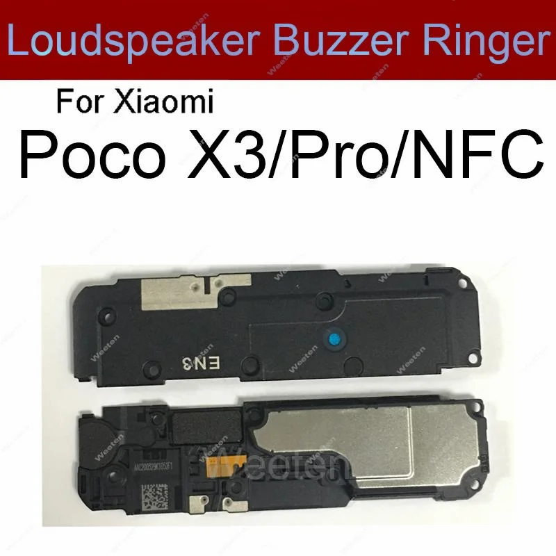 Loudspeaker For Xiaomi Poco F1 F2 F3 X2 X3 NFC X4 GT M2 M3 M4 Pro 5G C3 Rear Bottom Loud Speaker Buzzer Ringer Flex Cable Parts