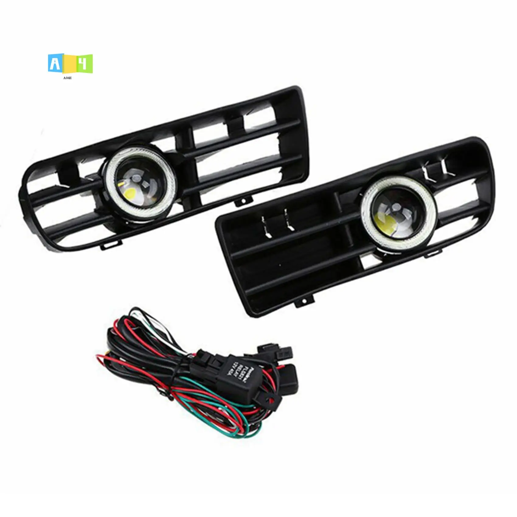 

A04E-LED Daytime Running Lights Grille With Wire Kit For Golf MK4 1998-2004
