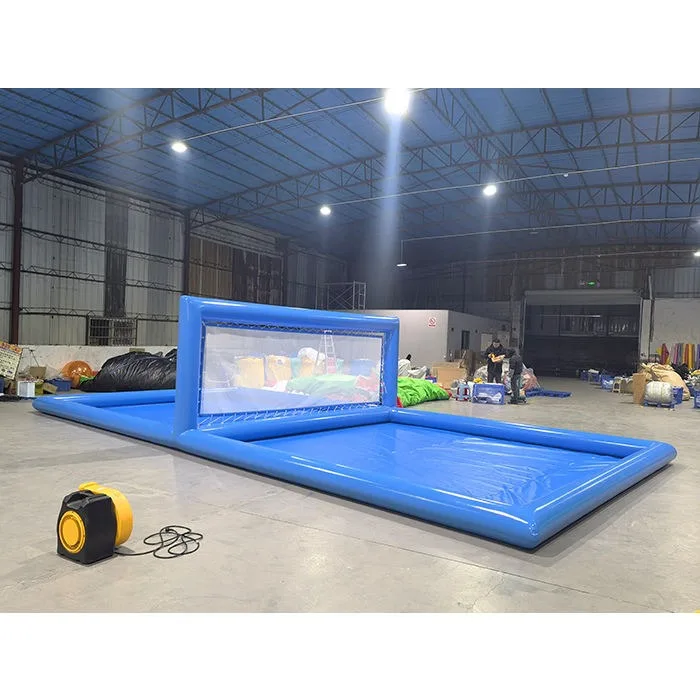 Closed water polo court Sports games Inflatable floating volleyball court court Beach pool For sale view 3