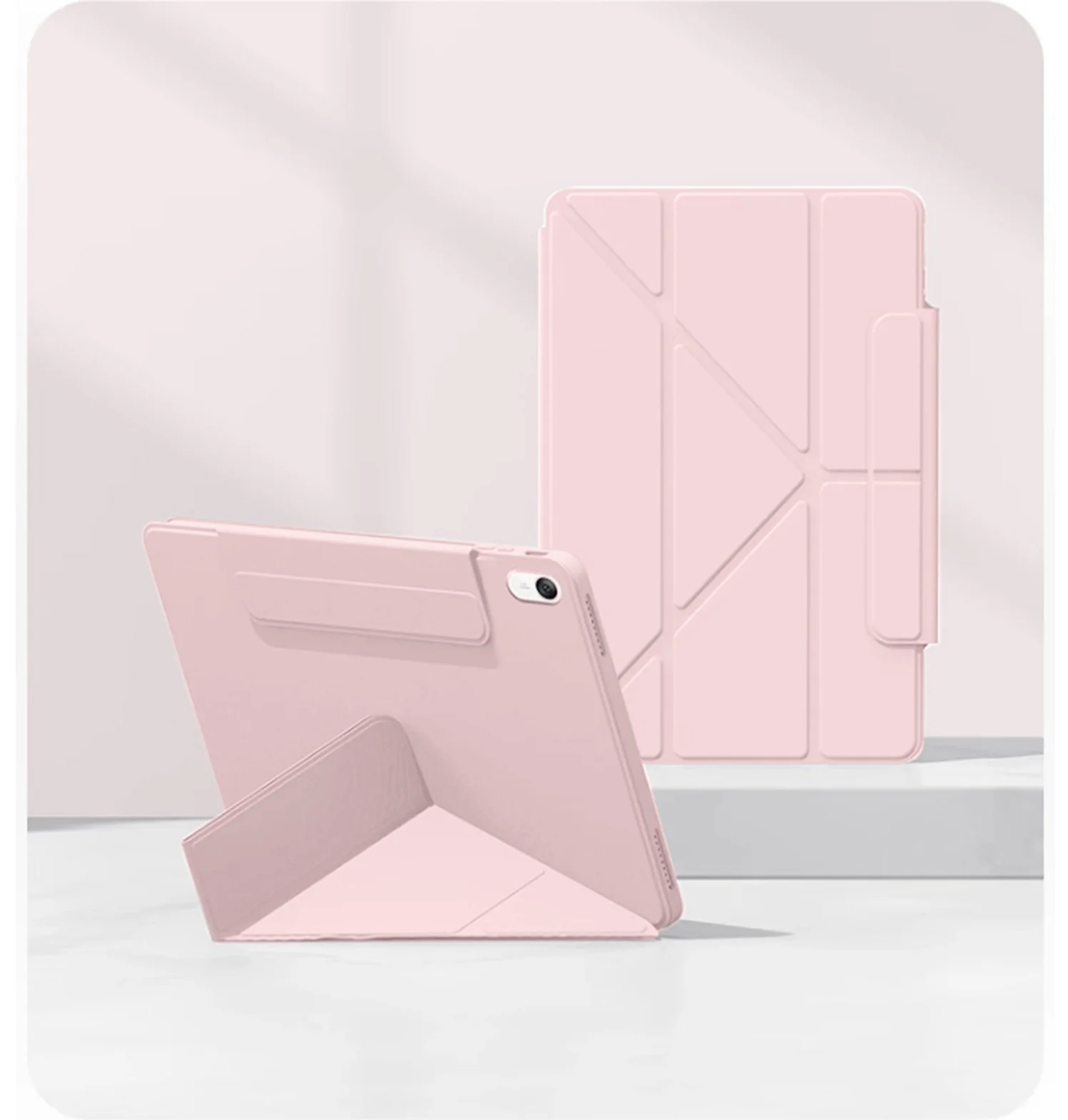 Für iPad 11 10,9 10,2 9,7 8,3 Zoll TPU 3+Y Faltbare Magnetische Schnalle Stoßfeste Schlaf-Wach-Hülle – Detail 11