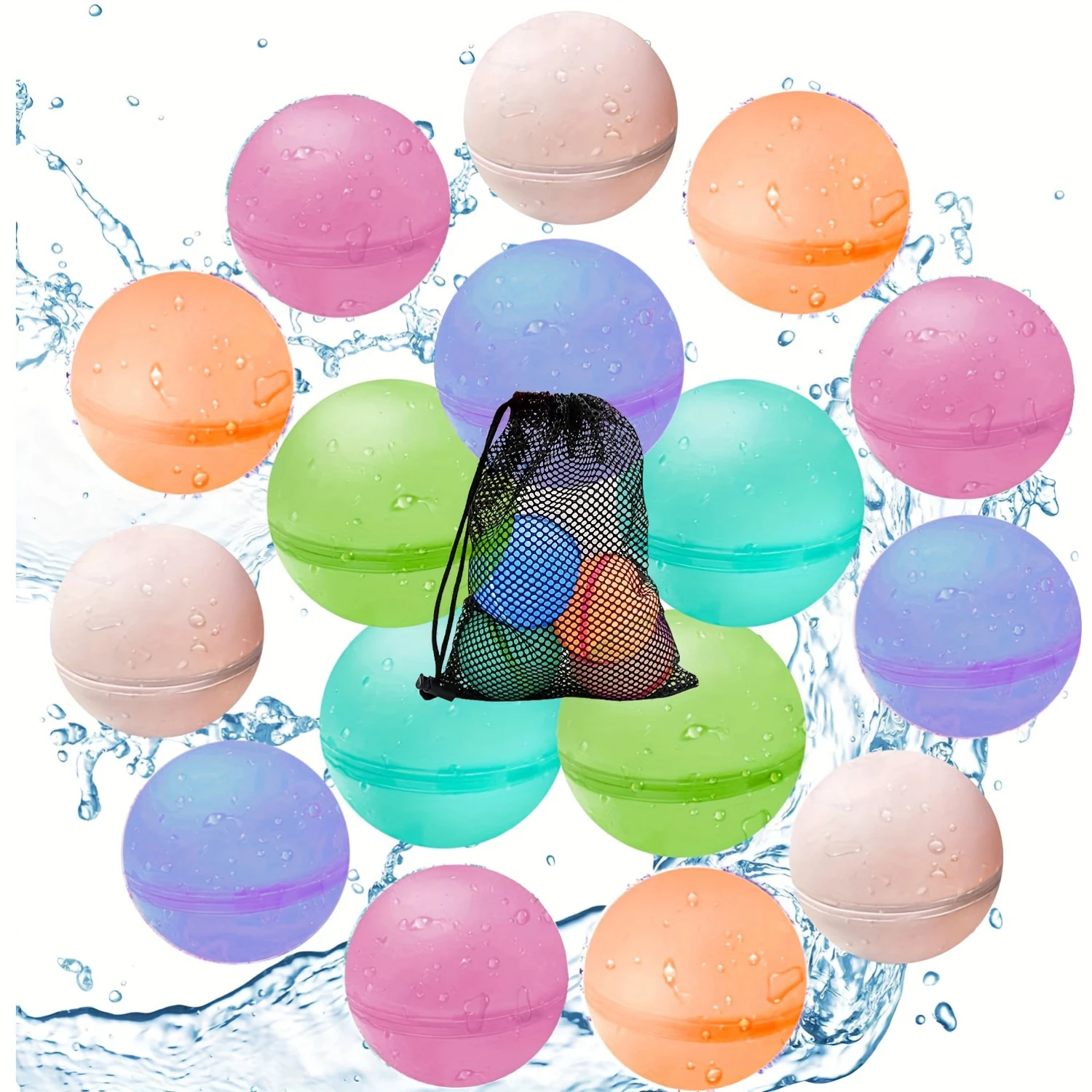 Reusable Water Balls for Boys and Girls  Pool and Beach Toys for Outdoor Summer Fun