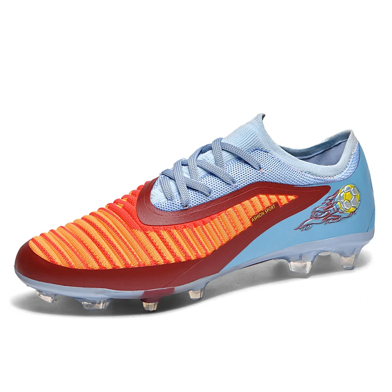 

Men Grass Training Football Shoes Professional Soccer Shoes Society Cleats High Quality Football Field Boots Fast Sneaker FG