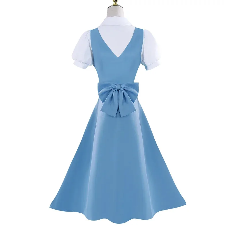

CyAnime Ranma 1/2 Akane Tendo Cosplay Costume Blue Lovely Dress Carnival Role Play Uniform Suit Halloween Party Outfit Adult Wom
