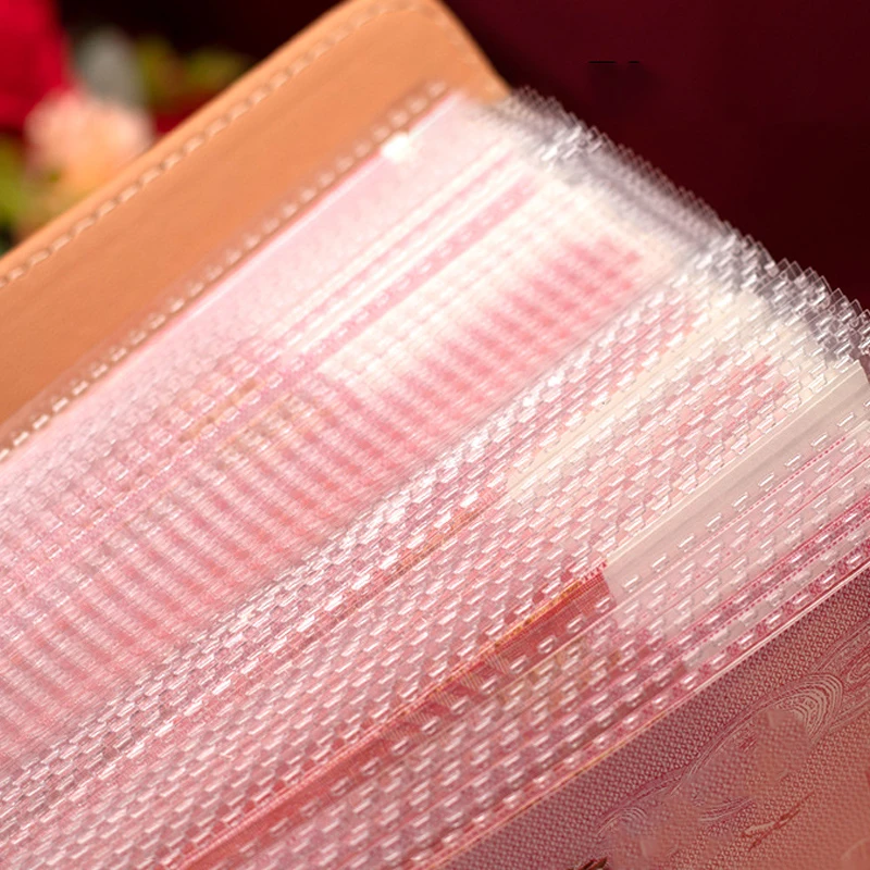 Banknote Storage Book Made Of PU Material, Can Hold 100 Banknotes, With Banknote Photos, Stamps, Bank Card Storage Book