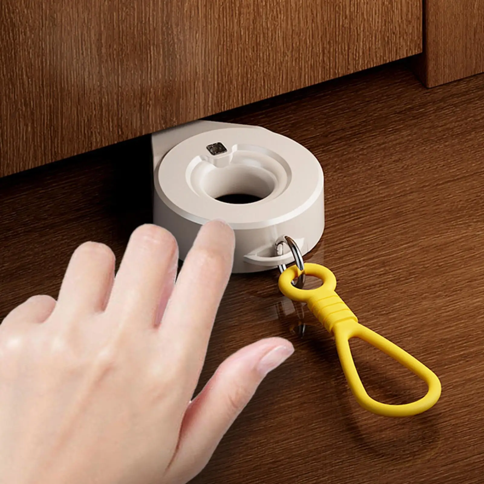 door stop security device mini door blocker with keychain fit door gap 0.3-0.9 inch safety lock for hotel apartment household