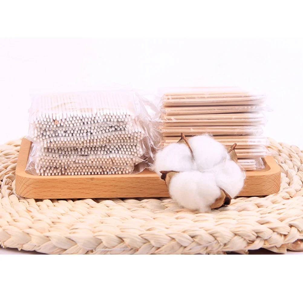 Cotton Swab Eyelash Cleaning Sticks Cuspidal Swabs Rods Tool One-off Wooden Glue Cosmetics