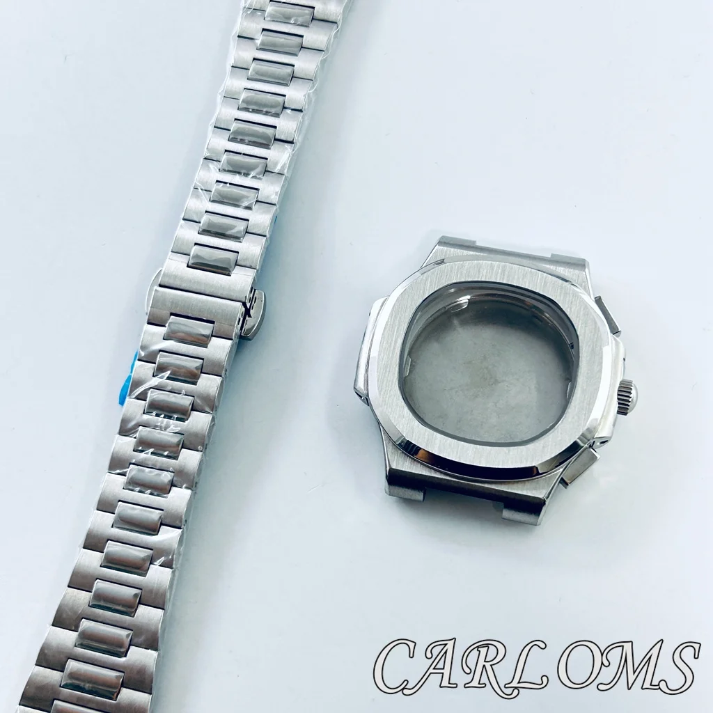 

40mm Modified VK63 VK64 Watch Case Quartz Movement Parts Silver Solid Stainless Steel