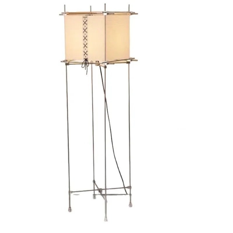 Retro industrial style stainless steel study bedroom bedside decoration atmosphere floor lamp