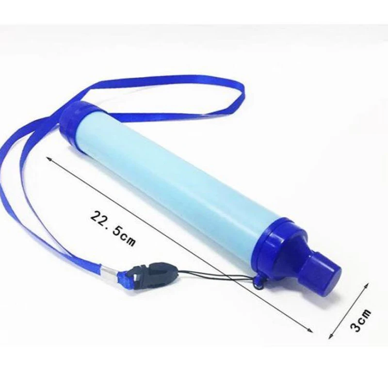 

1 шт., военный фильтр для воды 99,99%, очистка, аварийное снаряжение, соломенная система для кемпинга, пешего туризма, велоспорта, система воды, фильтр для очистки воды