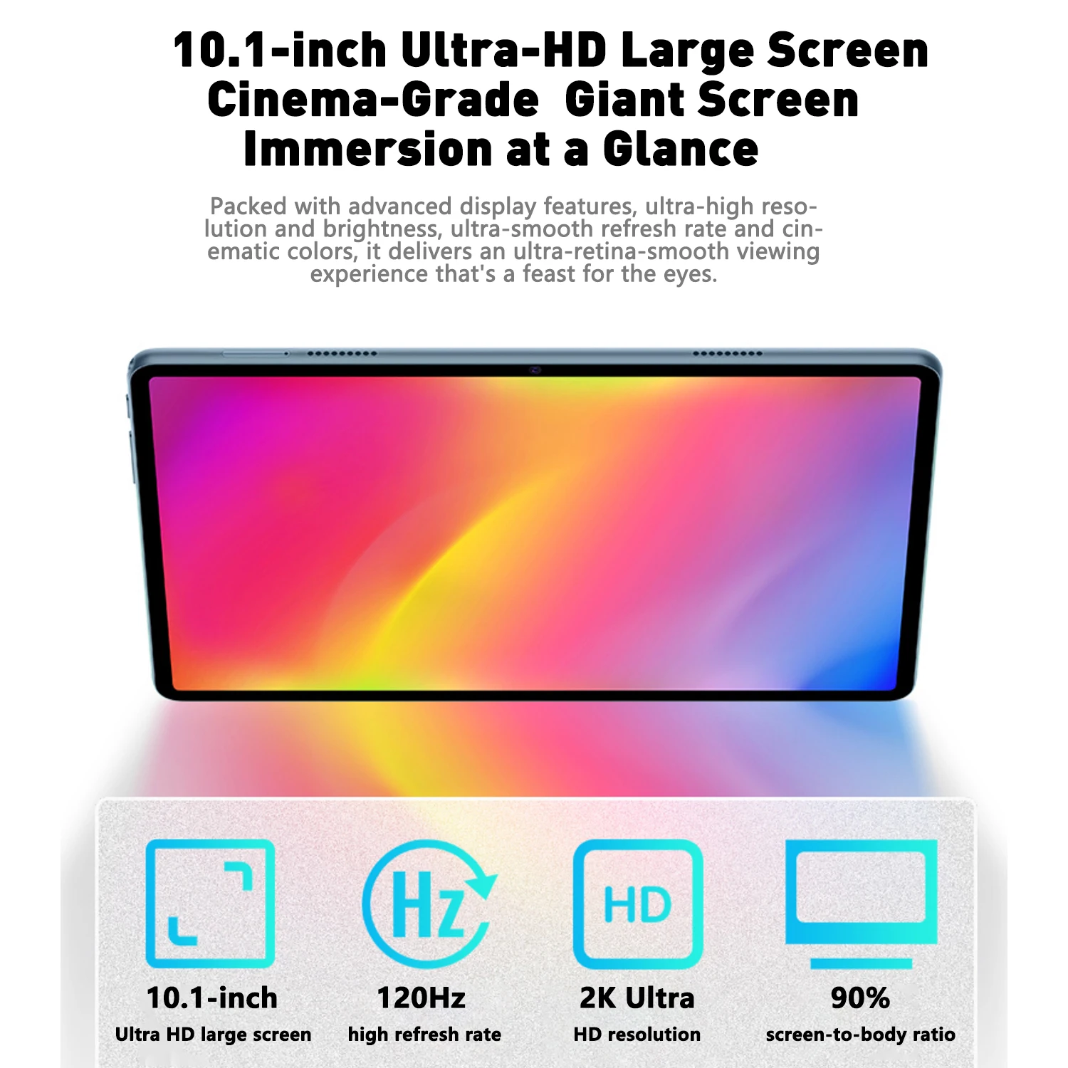 تابلت S25 Pro 10.1 بوصة 4K شاشة كاملة 16 جيجابايت + 1 تيرابايت سنابدراجون 8 Gen2 أندرويد 14 16 ميجابكسل + 32 ميجابكسل تابلت عالي الأداء