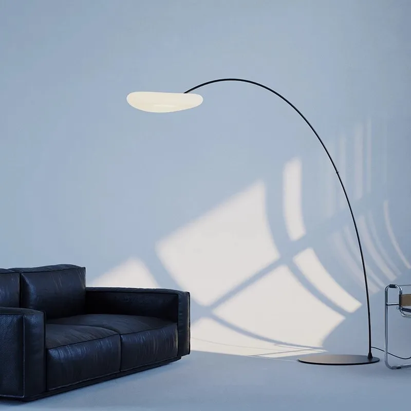 

Italian minimalist living room sofa floor lamp designer modern minimalist full spectrum dimming atmosphere lotus leaf vertical