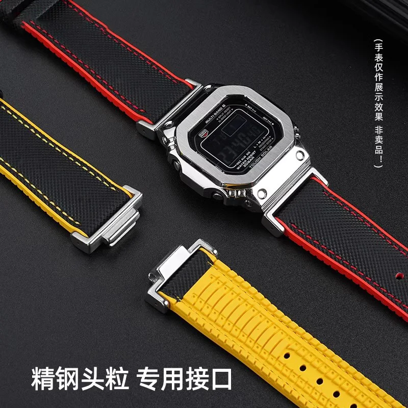 GM-5600 時計ストラップ カシオ G-shock Dw5600 gw-m5610 Gw-b5600 GA2100 GM2100 スポーツ ナイロン ラバー底時計バンド メンズ改造
