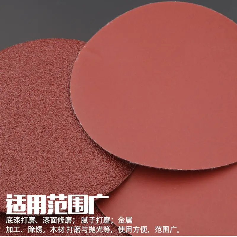 100pcs 4inch Flocked Sandpaper Self Adhesive Sanding Plate Metal Rust Removal Wood Carving Polishing Tools Finish Grinding