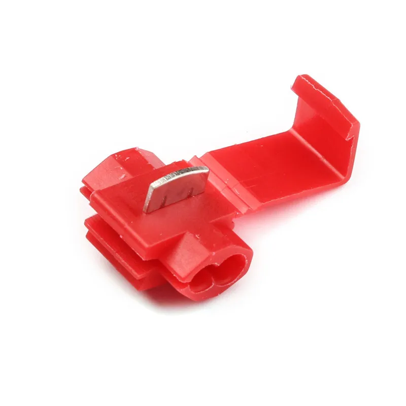 50Pcs/lot Wire Connector Red Lock Wire Electrical Cable Connector Insulated Quick Splice Terminals Crimp Terminals