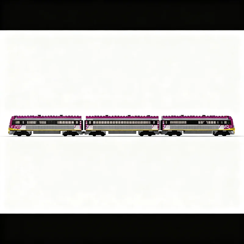 2623pcs MOC Vline VLocity DMU Power Functions City Trains Model Building Blocks Creative 3D Display Education DIY Assemble Idea