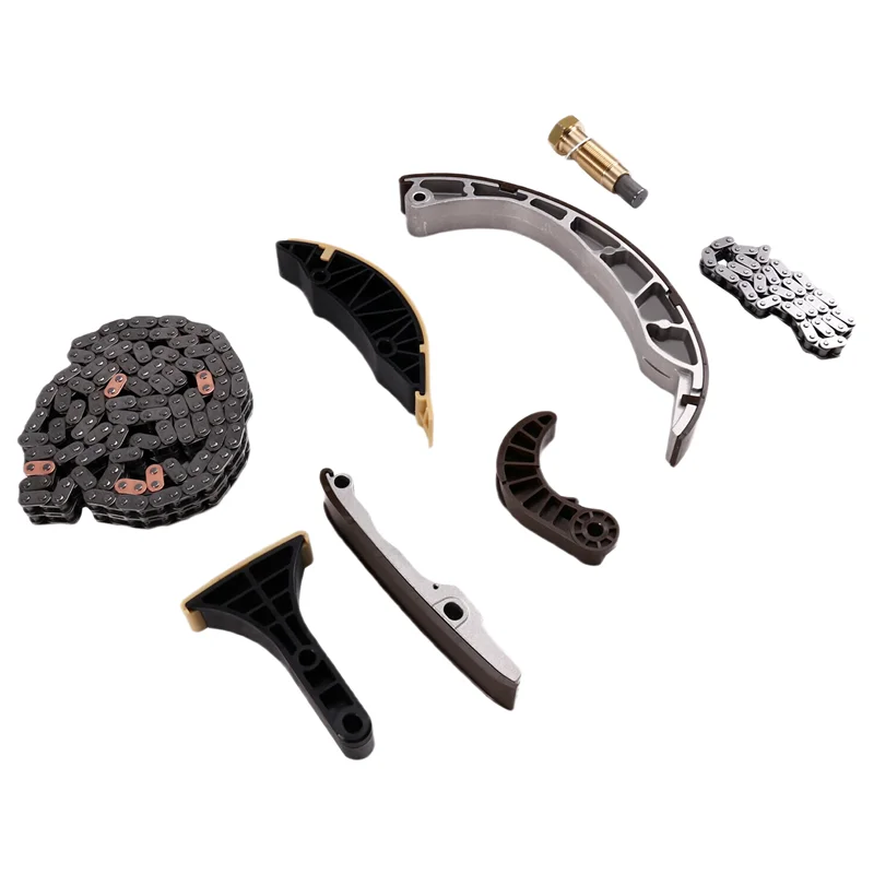 -A14E 6649970000 طقم سلسلة توقيت السيارة 8 قطع لـ SSANGYONG ACTYON SPORTS. ريكستون، أكتيون، كيرون 2.0 لتر D20، D27